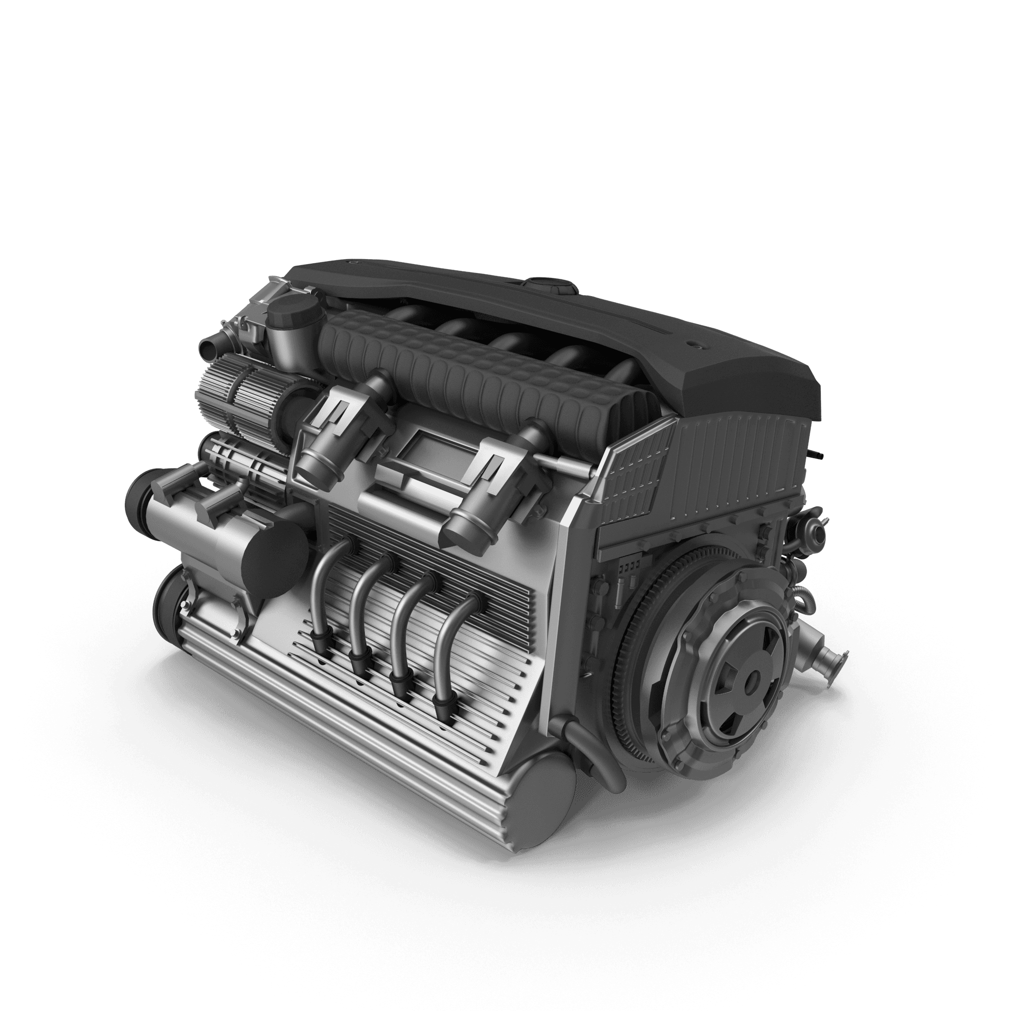 Mechanic inspecting car engine